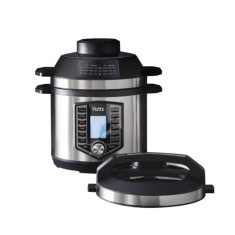 Oala sub presiune + Friteuza cu aer cald Voltz, 6 litri, 1200W, mentine cald, acoperire antiaderenta