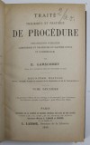 TRAITE THEORETIQUE ET PRATIQUE DE PROCEDURE par E. GARSONNET , TOME DEUXIEME , 1898