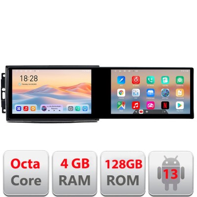 Navigatie CHRYSLER Jeep Manual Kit-202 Edotec 2 ecrane 8 core 4+128 21.6 inch Incell android Wifi 5Ghz gps internet C v2 CarStore Technology foto