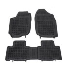 Set covorase auto din cauciuc Toyota Rav4 (Xa40) 01.2013-02.2016 / 12.2015-12.2018; negre, 3 bucati