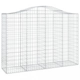 Cumpara ieftin Cos gabion arcuit, 200x50x140/160 cm, fier galvanizat