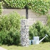 vidaXL Coloană Gabion cu Robinet 100x25x25 cm Oțel Inoxidabil