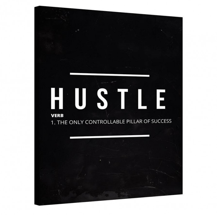 Tablou Canvas, Tablofy, Hustle Verb, Printat Digital, 50 &times; 70 cm