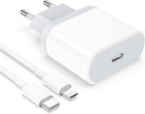 Incarcator iPhone, Vigeer, Compatibil 14/13/13 Mini/13 Pro/13 Pro Max/12/11/XS/XR/X/8, USB C, 20 W, Alb