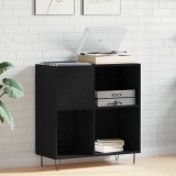 vidaXL Dulap pentru discuri, stejar negru 84,5x38x90 cm lemn prelucrat