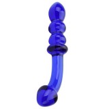 Dildouri de sticla - Loving Joy Spectrum Dildo Striat din Sticla pentru Punctul G