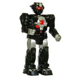 Jucărie Robot, Model Negru, Mișcare, Sunet și Lumini, Alimentare Baterii, Oem