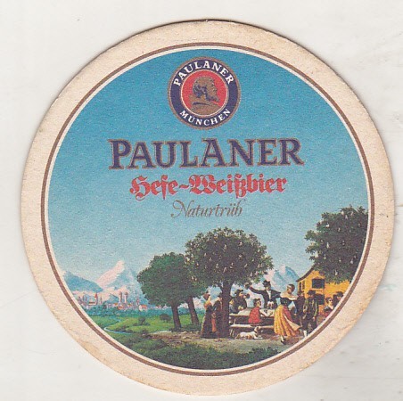 bnk div Suport de carton pentru halba/pahar bere - coaster - Paulaner