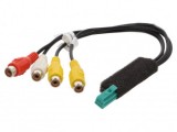 Mufa Auxiliară Clarion NX-501, 6 Pini, Conectare RCA, Cameră Video, Intrare Audio/Video