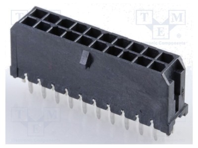 Conector cablu-placă 20 pini, THT foto