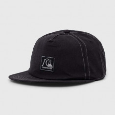 Quiksilver șapcă de baseball din bumbac culoarea negru, cu imprimeu