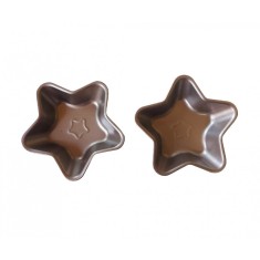 Forma pentru Tarte, Set 2 forme, Stea, Maro, 10 cm, 405COF