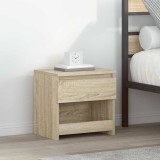VidaXL Noptiere, 2 buc., stejar Sonoma, 40x30x39 cm, lemn prelucrat