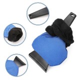 Racleta pentru gheata de pe parbriz, cu manusa albastra, marime universala elastica, JollyMag, SKROB06N