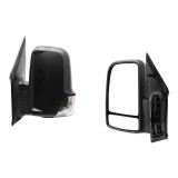 Oglinda exterioara Mercedes Sprinter 209-524 (W906) 07.2006-2017, VW Crafter (2E) 12.2005-04.2017, Stanga, Crom, electrica, Cu incalzire la amundoua