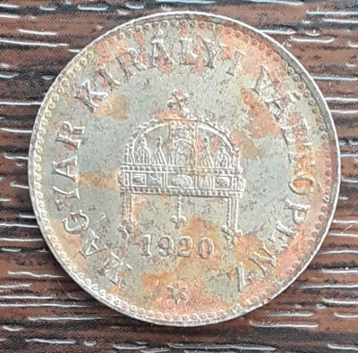 (M61) MONEDA UNGARIA - 10 FILLER 1920 FIER, MAI RARA foto