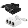 Splitter Auto 3 Porturi 12V + 2 USB 1A, 60W, Alb, Bricheta Auto Multipla