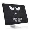 Husa pentru monitor Apple iMac 24&quot;, Kwmobile, Negru/Alb, Textil, 55052.01