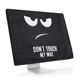Husa pentru monitor Apple iMac 24&quot;, Kwmobile, Negru/Alb, Textil, 55052.01