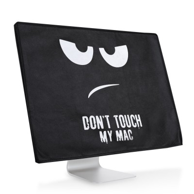 Husa pentru monitor Apple iMac 24&amp;quot;, Kwmobile, Negru/Alb, Textil, 55052.01 foto