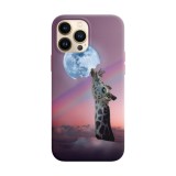 Husa compatibila cu Apple iPhone 12 model Moon snack,Silicon, Tpu, Viceversa, Transparent, Carcasa