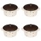 Set boluri supa, 8 piese, 650 ml, Ceramica, Bej print