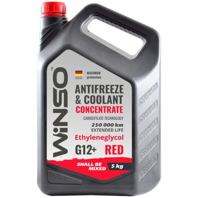 Antigel concentrat Winso G12+ rosu 5 litri foto