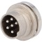 Conector M16 soclu tată 6 pini 5A 300V IP40