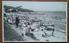 Carte postala, Plaja Carmen Sylva, perioada interbelica foto