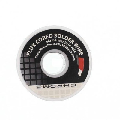 Fludor 1000gr 0.8mm Sn60 Pb40 flux 2% Chrome foto