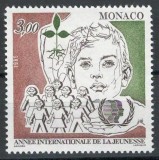 Monaco 1985 Mi 1699 MNH - Anul Internațional al Tineretului, Nestampilat