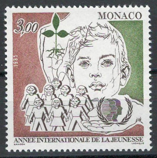 Monaco 1985 Mi 1699 MNH - Anul Internațional al Tineretului