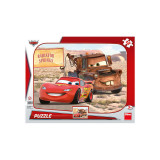 Puzzle - Peripetii cu Fulger McQueen (12 piese), Dino