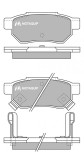 MOTAQUIP LVXL533 set placute frana,frana disc