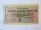 Germania 20 Miliarde Mark 1923 aUNC Berlin-Caile ferate germane de stat