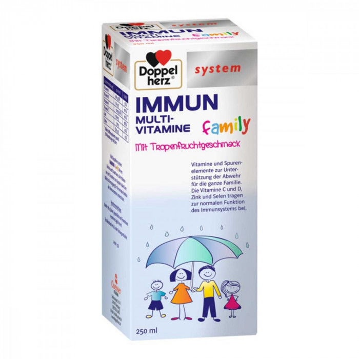 Supliment, Doppel Herz, Multi-Vitamine Family, Imbunatateste Sistemul Imunitar, Aroma Fructe Tropica