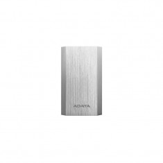 Acumulator extern ADATA A10050 Power Bank 10050 mAh Type-A USB Silver foto