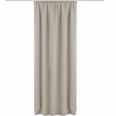 Draperie cu rejansa Jemidi, 140 x 245 cm, Gri, Poliester, 55276.25.01