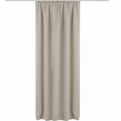 Draperie cu rejansa Jemidi, 140 x 245 cm, Gri, Poliester, 55276.25.01 foto
