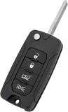Cumpara ieftin Carcasa Cheie Auto Techstar tip Flip cu 4 butoane, Compatibila Jeep Renegade, Compass, Patriot, Liberty 2014&ndash;2021, Fiat 500X, cu Lama