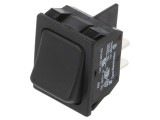 Rocker DPST ON-OFF 10A/250VAC negru -20&divide;85&deg;C