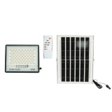 Proiector LED solar 100W, 6500K, IP67, cu telecomanda si panou 12W