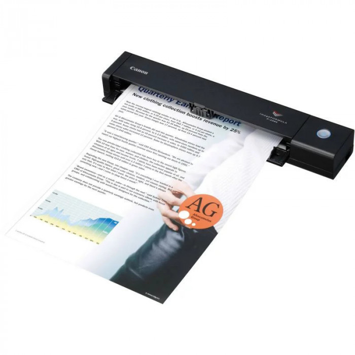 SCANNER CANON P-208II portabil dimensiune A4 tip portabil viteza scanare 8ppm alb-negru si color duplex rezolutie optica 600dpi rezolutie hardware 600