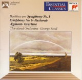 Ludwig van Beethoven, The Cleveland Orchestra, George Szell - Symphony No. 1, Symphony No. 6 "Pastoral", "Egmont" Overture, CD