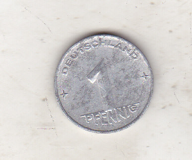 bnk mnd Germania , RDG , 1 pfennig 1952 A foto