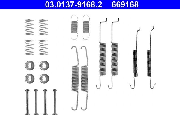 ATE 03.0137-9168.2 Set accesorii, sabot de frana