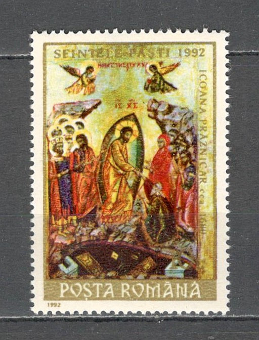 Romania.1992 Sf.Pasti-Icoana ZR.877