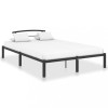 VidaXL Cadru de pat, negru, 140 x 200 cm, metal 284659