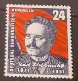 Cumpara ieftin Germania DDR 1951 Karl Liebknecht politician serie 1v nestampilat