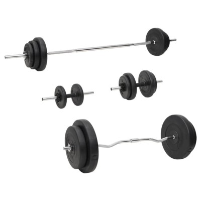 Set de halteră și gantere cu plăci de greutate, 90 kg foto